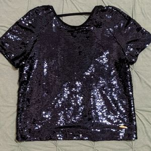 Boxy sequin top